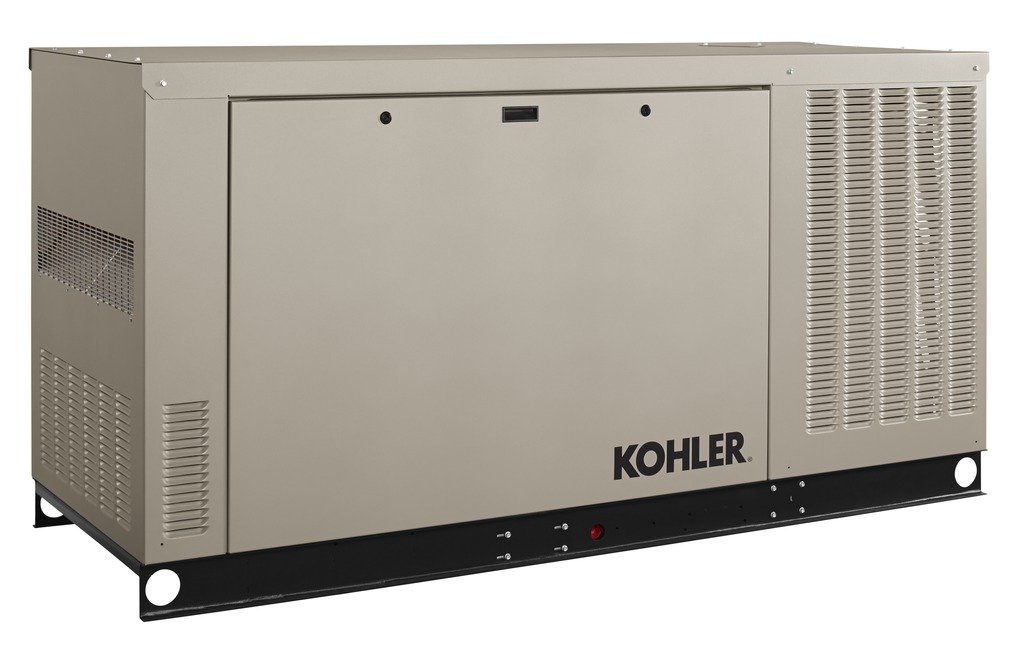 60KW Kohler Liquid Cooled Dual Fuel 120/240V Three Phase Commercial Generator w/ Al Encl 60RCL